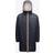 K-Way Le Vrai 3.0 Eiffel Orsetto Mid-Length Parka Zip Fastening Hood - Navy