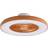 Lindby Teleo Wood Grain/White Ceiling Flush Light ∅ 58cm