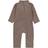 Mikk-Line Cotton Fleece Baby Suit - Melange Denver