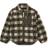 Liewood Nolan Pile Jacket - Check Army Brown/Dark Sandy (LW18052-1572)