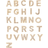 Pico Alphabet Hängsmycke kt. Guldpläterad Silver N02003-U Dam 925 sterling silver Gold