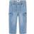 Name It Baggy Fit Cargo Jeans - Medium Blue Denim