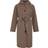 Vila Hooded Coat - Walnut