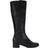 Dune London 'Tayla' Leather Knee High Boots Black