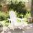 vidaXL Adirondack Chair White 69 x 85 x 90.5 cm Solid Wood Fir