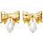 Maanesten Diana Earrings - Gold/Pearls