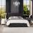 Laurence Llewelyn-Bowen Llewelyn-Bowen Seren King Size Black Mirazzi Velvet Ottoman Bed 160x226cm
