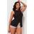 PrettyLittleThing Black Longline Bengaline Waistcoat, Black