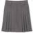 French Toast Kid's Above The Knee Front Pleated Skirt with Tabs - Grey