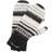 Ganni Striped Soft Wool Mittens - Black