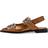 Ganni Women's Feminine Buckle Ballerina Metallic Bronze