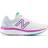 New Balance Women's Fresh Foam 680v7 in White/Grey/Blue/Pink Textile, Narrow