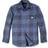 Carhartt Loose Fit Heavyweight Flannel Long-Sleeve Plaid Shirt - Navy