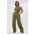 PrettyLittleThing Shape Khaki Sweat High Waist Wide Leg Sweatpants