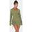 PrettyLittleThing Khaki Woven Long Sleeve Cargo Shirt