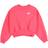 Nike Girl's Sportswear Club Fleece Boxy Crew Neck Sweatshirt - Aster Pink/White (FZ9244-629)