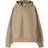 Bershka Beige huvtröja med boxig passform och tryck ton-i-ton baktill-Naturlig
