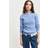 Gant Dame Crewneck sweater af strækbomuld med kabelstrik