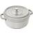 Staub La Cocotte White Truffle with lid 1 gal 9.4 "