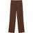 Pull&Bear Straight Leg Tailored Trousers - Chocolate Brown