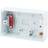 Wickes White 2 Gang Pattress Box for Cooker Control Units 47mm