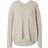 Mos Mosh MMThora V-neck Knit Stickat Feather Gray