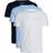 Tommy Hilfiger Crew Neck T-shirts 3-pack - White/Vessel Blue/Des Sky