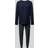 Schiesser Herrpyjamas lång med manschett nattklädesset pyjamas-set, Nattblå_181922