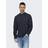 Only & Sons CAIDEN LS SOLID LINEN MAO SHIRT Night Sky