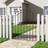 Living and Home 3ft Black Modern Metal Outdoor Garden Swing Gate 86 x 103 cm