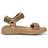 Woden Line Glitter Coffee Cream Sandals - Brun