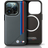 BMW M Meshed Tricolor Stripes Case with MagSafe for iPhone 16 Pro Max 6.9 in Grey