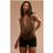 PrettyLittleThing Brown Mesh Printed Halter Neck Top, Brown