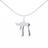 Jewelco London Hebrew Chai Life Charm Pendant - Silver