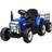 Homcom Traktor Trailer Barn Åkande Traktor Fjärrkontroll Elbil Mp3 Strålkastare 3-6Km/H 3-6 År Blå