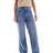 ASOS Petite Wide Leg Dad Jeans - Mid Blue