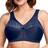 Glamorise Full Figure Plus Size MagicLift Original Wirefree Support Bra - Blue