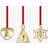 Georg Jensen Miniature Christmas Mobile 2024 Gold Julgranspynt 5.7cm 3st