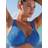 Freya Underwired Strapless Swimsuit Top - Blue