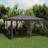 vidaXL Party Tent with 8 Mesh Sidewalls 4x4 m Anthracite