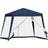OutSunny Garden Gazebo Marquee Partytält Väderbeständigt Myggnät 3x3m Blå