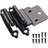 DecoBasics 3/8" Inset Cabinet Hinges Black (25 Pair - 50 Pcs) Offset Self Closing Matte Black 50pcs 229x152mm