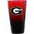 The Memory Company Georgia Bulldogs Ombre Beer Glass 47.3cl