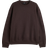 H&M Loose Fit Sweatshirt - Dark Brown