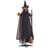 Homcom Party Decorations Witch with Broomstick Brown