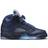 Nike Air Jordan 5 Retro Pre-Grape GS - Midnight Navy/Turquoise /Blue White