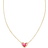 Kendra Scott Framed Ari Heart Short Pendant Necklace - Gold/Pink