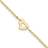 Bagatela Heart Anklet - Gold