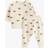 Lindex Baby Organic Cotton Fox Print Sweatshirt and Joggers Set - Light Beige