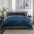 Deyongs Fox And Floral 200 Thread Count Cotton Rich Reversible Set - - Single Duvet Cover Multicolour, Turquoise